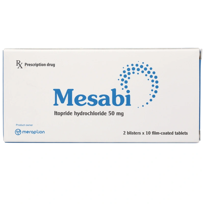 Mesabi điều trị triệu chứng dạ dày - ruột do viêm dạ dày mạn (2 vỉ x 10 viên) - 1