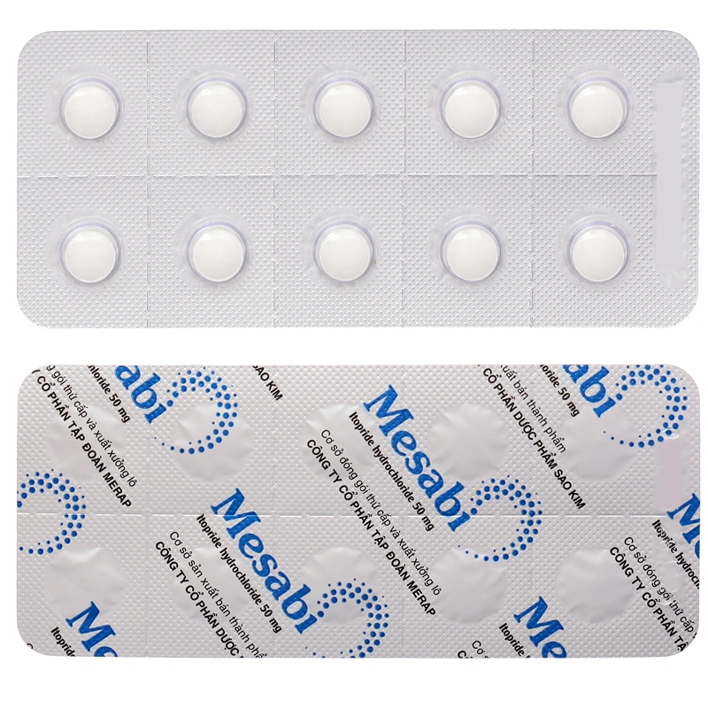 Mesabi điều trị triệu chứng dạ dày - ruột do viêm dạ dày mạn (2 vỉ x 10 viên) - 5