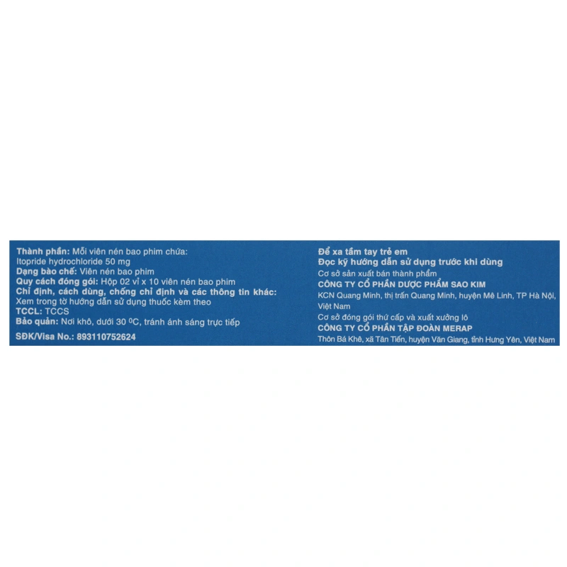 Mesabi điều trị triệu chứng dạ dày - ruột do viêm dạ dày mạn (2 vỉ x 10 viên) - 6