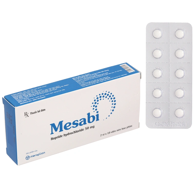 Mesabi điều trị triệu chứng dạ dày - ruột do viêm dạ dày mạn (2 vỉ x 10 viên) - 7