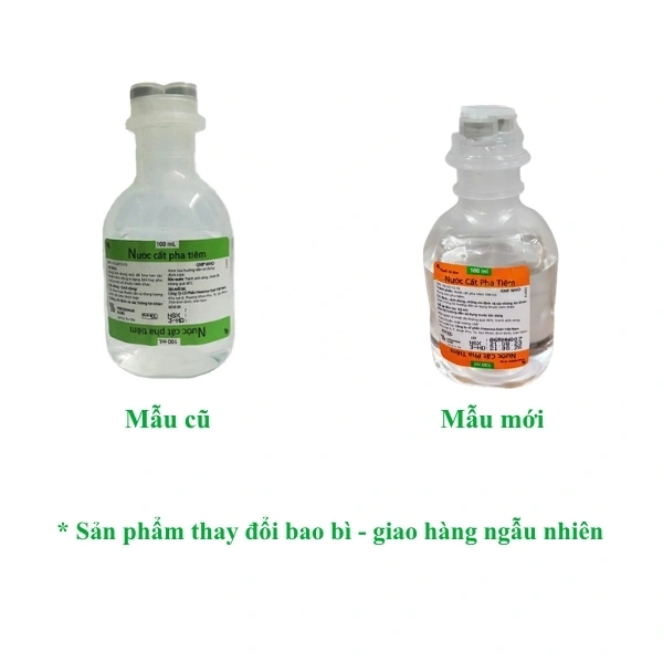 Nước cất pha tiêm Fresenius Kabi làm dung môi để hòa chất tiêm chai 100ml - 