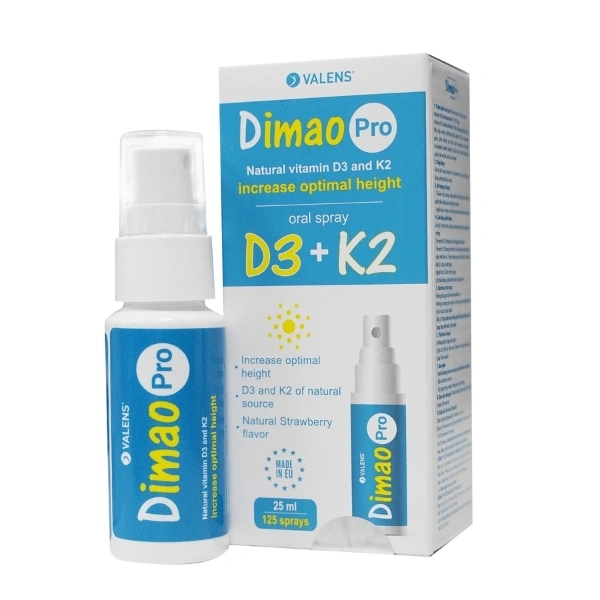 Dung dịch xịt Dimao Pro Oral Spray bổ sung vitamin D3&K2