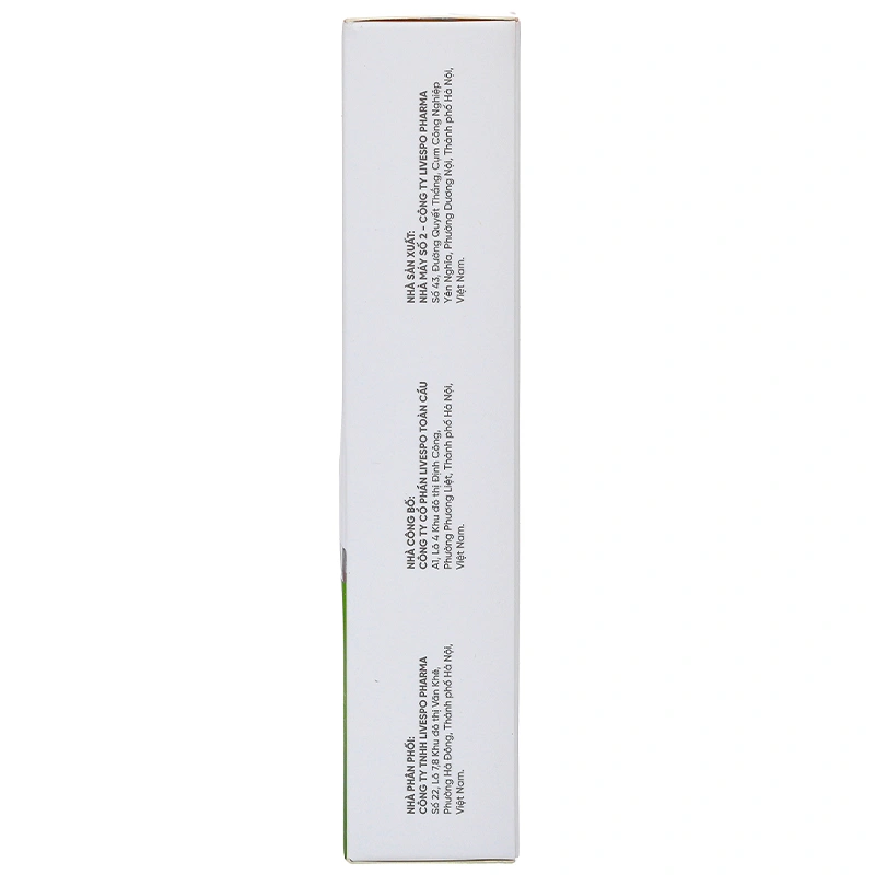 LiveSpo BIO TRI bổ sung bào tử lợi khuẩn cho người bị trĩ hộp 20 ống - 6