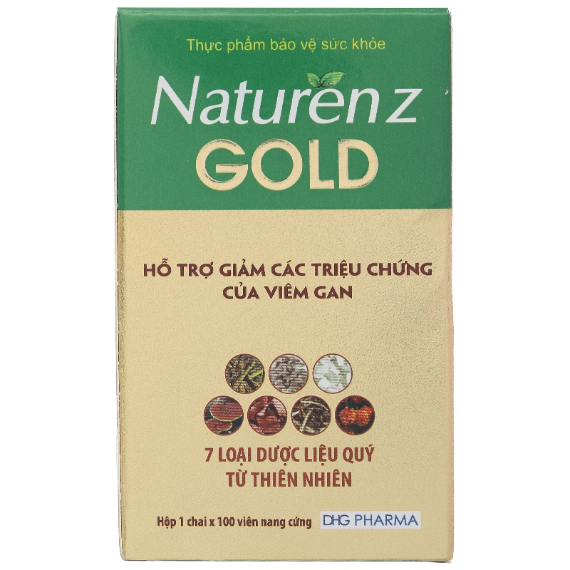 NATURENZ GOLD hỗ trợ hạ men gan, mát gan, nhuận tràng chai 100 viên - 1
