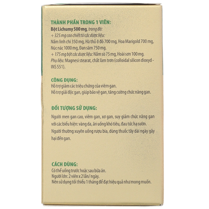 NATURENZ GOLD hỗ trợ hạ men gan, mát gan, nhuận tràng chai 100 viên - 2