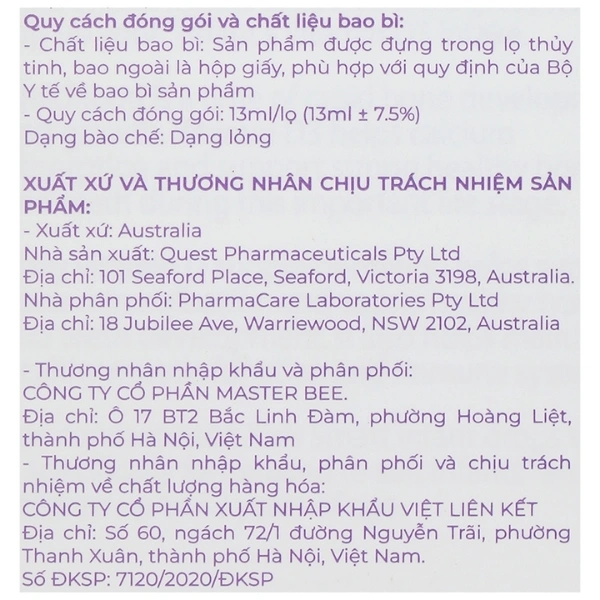 Combo 2 hộp Thực phẩm bảo vệ sức khỏe Nature's Way Kids Smart Infant Drops VD3 13ml - 7