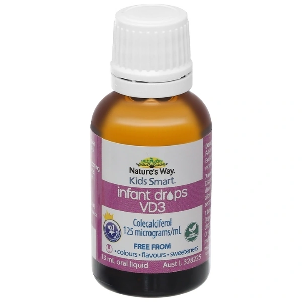Combo 2 hộp Thực phẩm bảo vệ sức khỏe Nature's Way Kids Smart Infant Drops VD3 13ml - 10