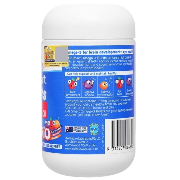 Combo 2 hộp Thực phẩm bảo vệ sức khỏe Nature's Way Kids Smart Omega-3 Fish Oil Trio 60 viên - 2