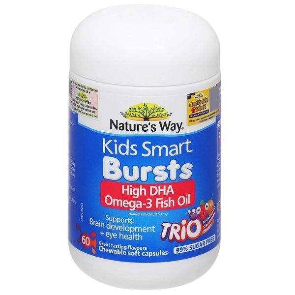 Combo 2 hộp Thực phẩm bảo vệ sức khỏe Nature's Way Kids Smart Omega-3 Fish Oil Trio 60 viên - 4
