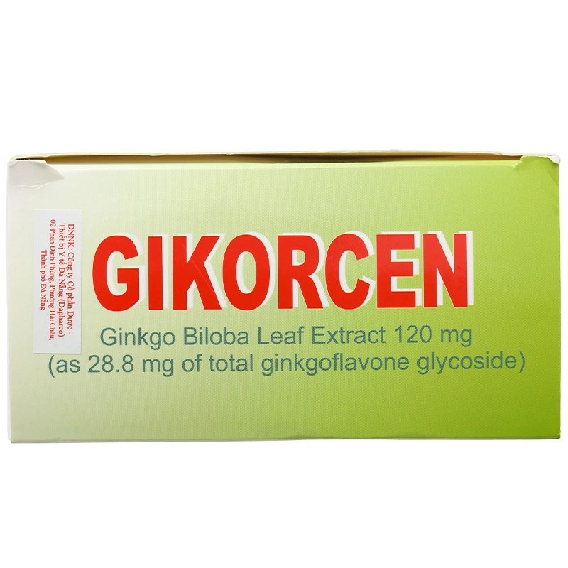 Gikorcen 120mg điều trị rối loạn tuần hoàn ngoại biên (10 vỉ x 10 viên) - 3