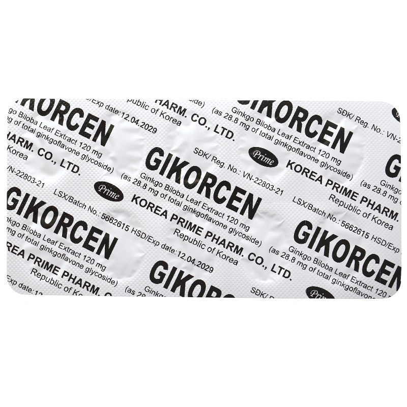 Gikorcen 120mg điều trị rối loạn tuần hoàn ngoại biên (10 vỉ x 10 viên) - 8