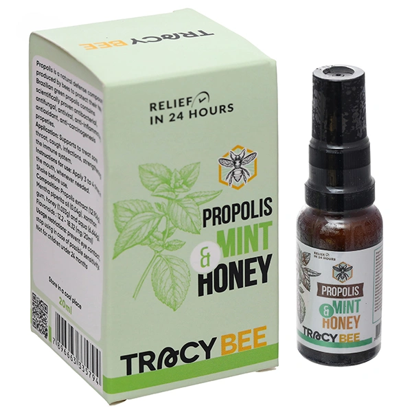 Xịt họng Keo ong Propolls Mint &Honey Tracybee giảm đau họng