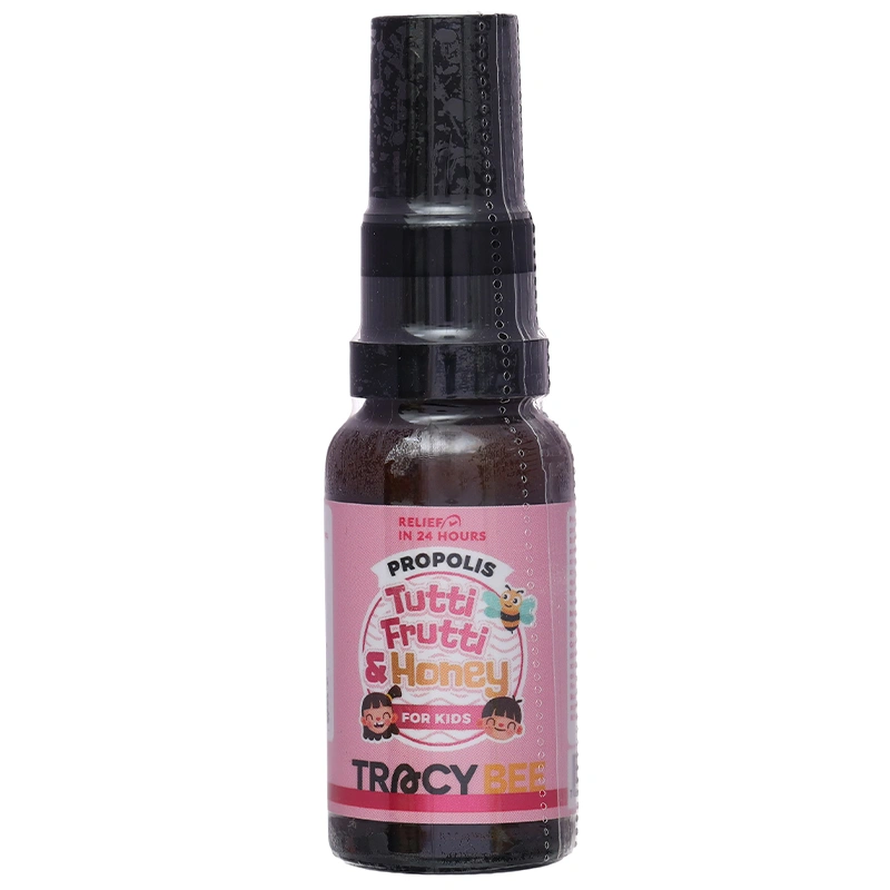 Xịt họng Keo ong Propolls Tutti Frutti &Honey for Kids Tracybee giảm ho và đau họng chai 20ml - 5