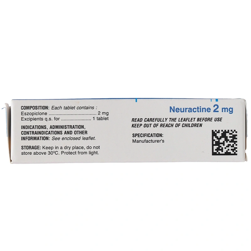 Neuractine 2mg điều trị mất ngủ hộp 30 viên - 2