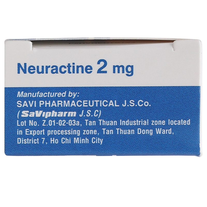 Neuractine 2mg điều trị mất ngủ hộp 30 viên - 3