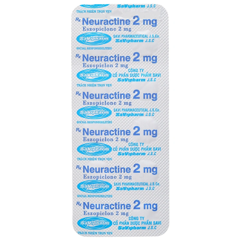 Neuractine 2mg điều trị mất ngủ hộp 30 viên - 6