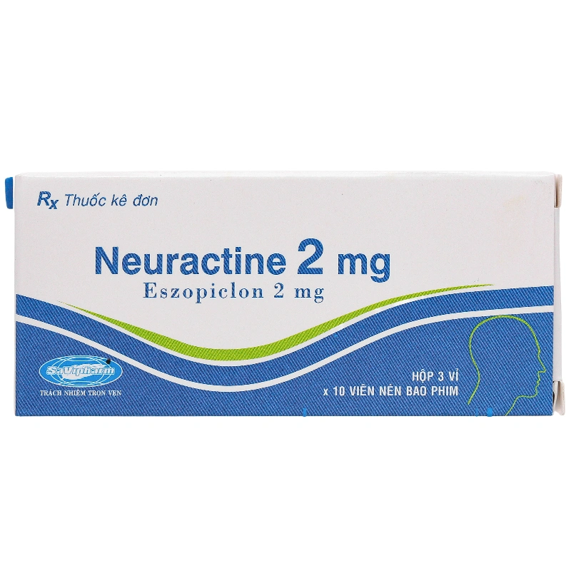 Neuractine 2mg điều trị mất ngủ hộp 30 viên - 8