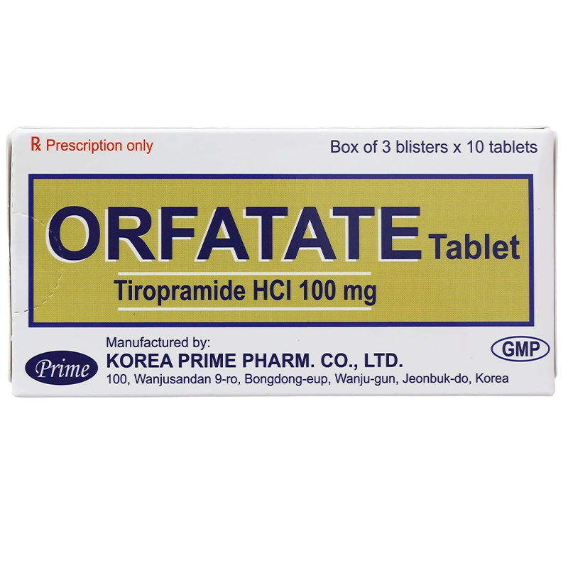 Orfatate 100mg điều trị cơn đau co thắt cấp tính (3 vỉ x 10 viên) - 1