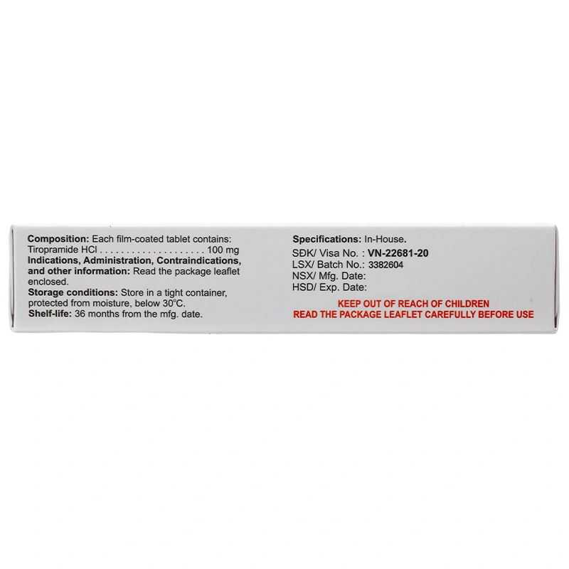 Orfatate 100mg điều trị cơn đau co thắt cấp tính (3 vỉ x 10 viên) - 6