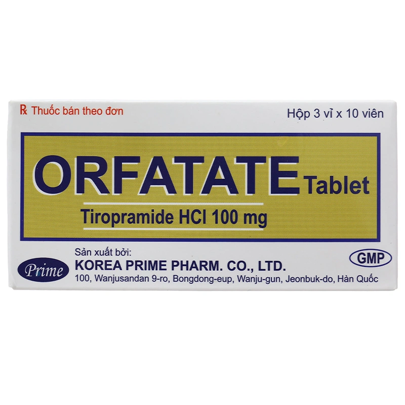 Orfatate 100mg điều trị cơn đau co thắt cấp tính (3 vỉ x 10 viên) - 2