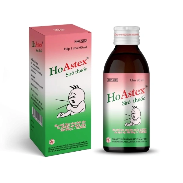 Siro HoAstex trị ho, giảm ho trong viêm họng, viêm phế quản, khí quản chai 90ml - 6