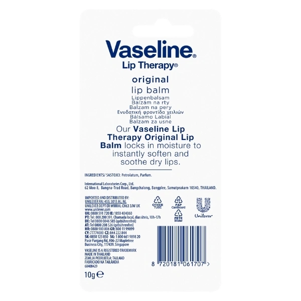 Son dưỡng môi VASELINE Original làm mềm môi Thỏi/10gGam - 2