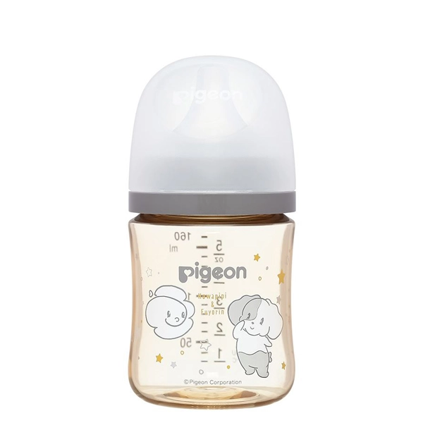 Bình sữa cổ rộng Pigeon Howapipi WN3 màu xám