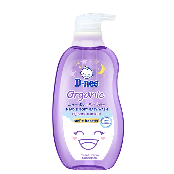 Dầu tắm & gội 2in1 cho bé D-nee Organic Sweet Dream – Giao bao bì ngẫu nhiên