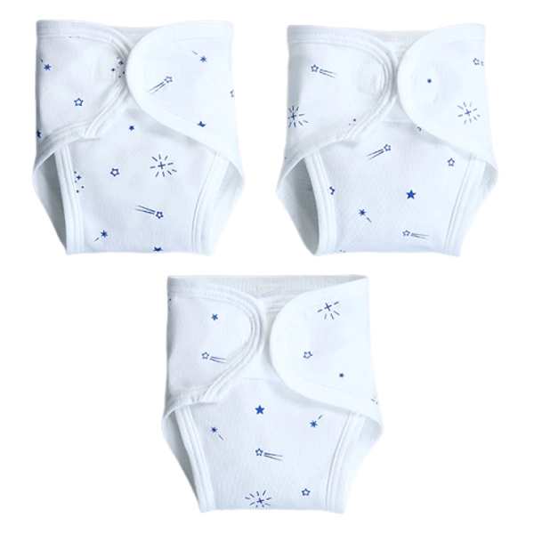 Set tã vải sơ sinh IQ Baby họa tiết sao băng xanh size S1