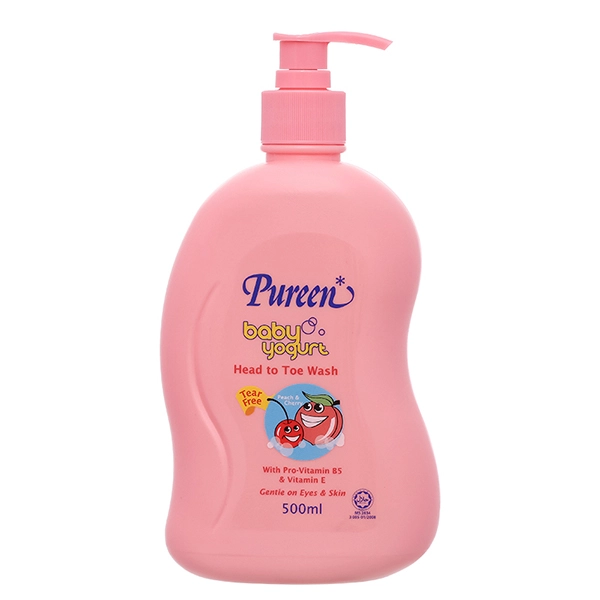 Sữa tắm & gội 2in1 cho bé Pureen tinh chất sữa chua