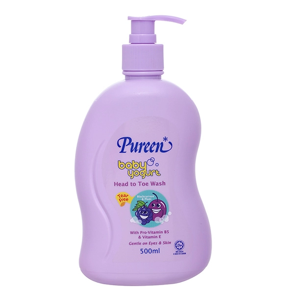 Sữa tắm & gội 2in1 cho bé Pureen tinh chất sữa chua
