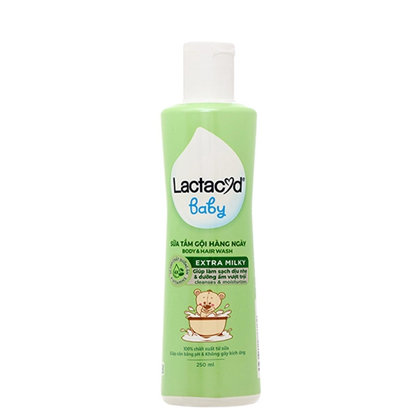 Sữa tắm & gội 2in1 cho bé Lactacyd Extra Milky