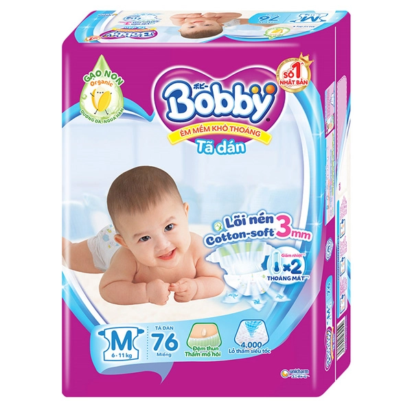 Tã dán Bobby size M