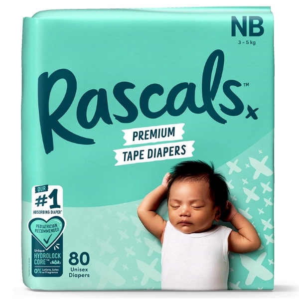 Tã dán Rascal + Friends size NB – Giao bao bì ngẫu nhiên