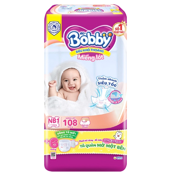 Miếng lót Bobby size NB1 – Giao bao bì ngẫu nhiên