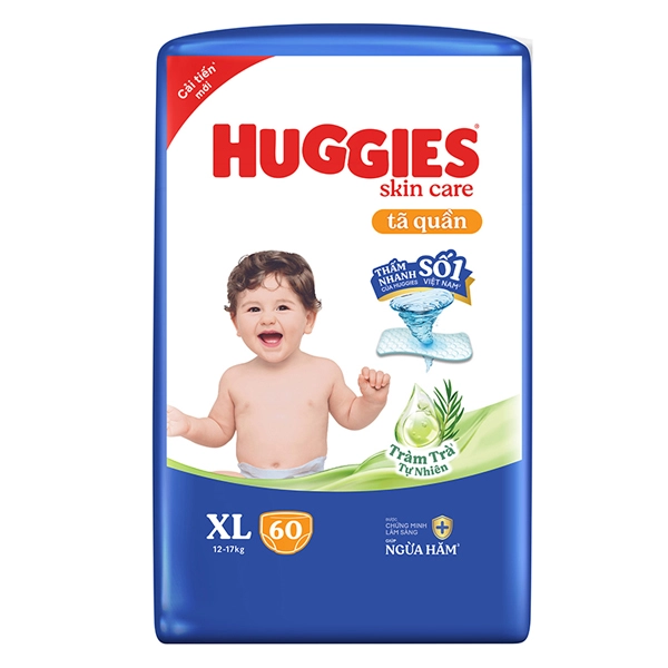 Tã quần Huggies Skincare size XL – Giao bao bì ngẫu nhiên
