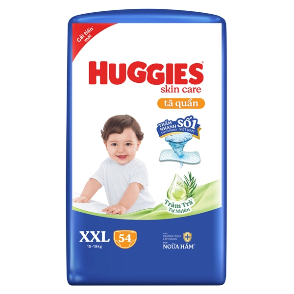 Tã quần Huggies Skincare size XXL – Giao bao bì ngẫu nhiên