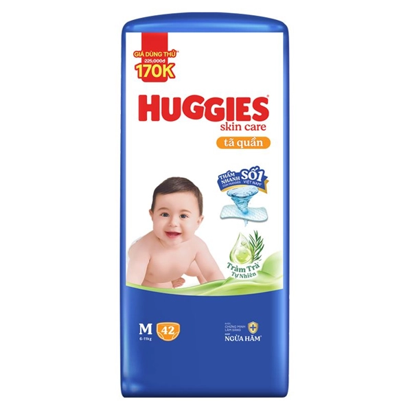 Tã quần Huggies Skincare Jumbo size M