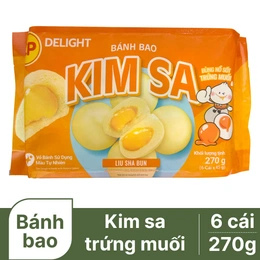 Bánh bao kim sa trứng muối CP gói 270g