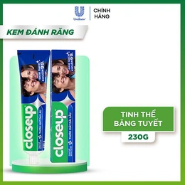 Kem đánh răng closeup thơm mát bất tận tinh thể băng tuyết 230g
