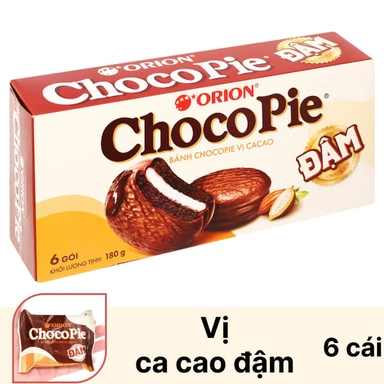 Bánh chocopie Orion Dark ca cao 180g