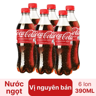 6 chai nước ngọt Coca Cola 390ml