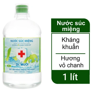 Nước súc miệng Dr.Muối vỏ chanh 1 lít