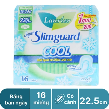 Băng ban ngày Laurier siêu mỏng 16 miếng