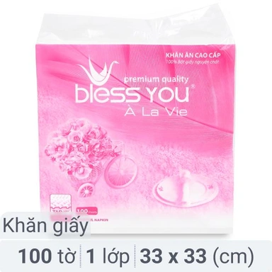 Khăn giấy Bless You À La Vie 1 lớp 100 tờ
