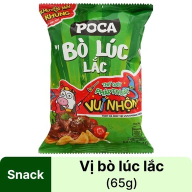 Snack vị bò lúc lắc Poca 65g