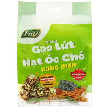 10 thanh gạo lứt hạt óc chó rong biển FnV