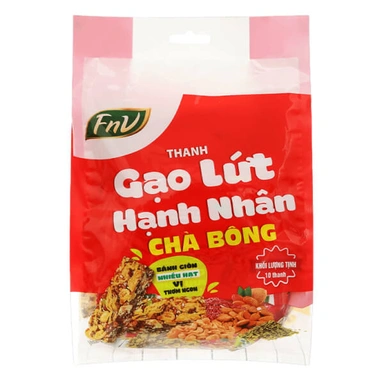 10 thanh gạo lứt hạnh nhân chà bông FnV