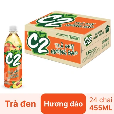 Thùng 24 chai hồng trà đào C2 455ml