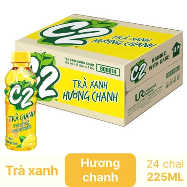 Thùng 24 chai trà xanh chanh C2 225ml